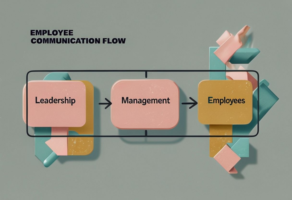 Communication flow in companies.