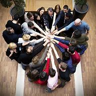 Visual of team-building exercises designed to foster collaboration and increase workplace productivity.