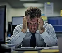 Frustrated employee feeling unheard after giving survey feedback.