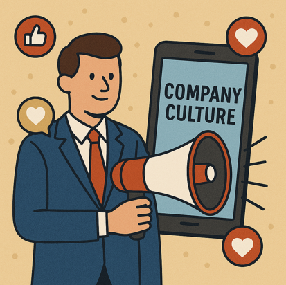 illustration of being transparent and consistent for the benefit of the company culture and future talent.